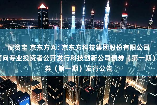 配资宝 京东方Ａ: 京东方科技集团股份有限公司2025年面向专业投资者公开发行科技创新公司债券（第一期）发行公告
